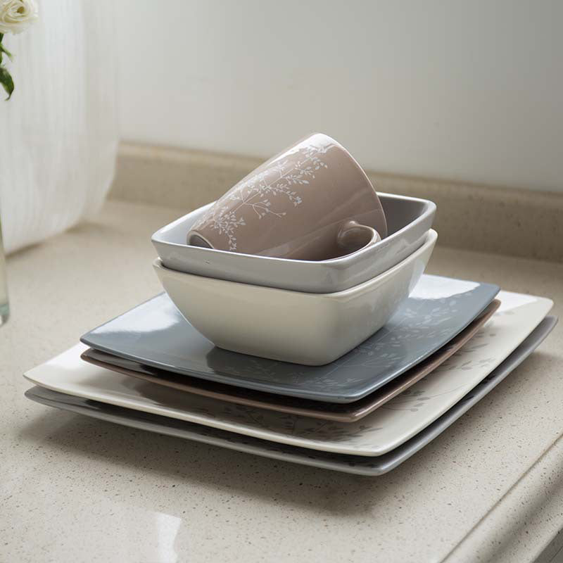 Pandora Sprig Bowl White 6 Inch 600ml Nestasia