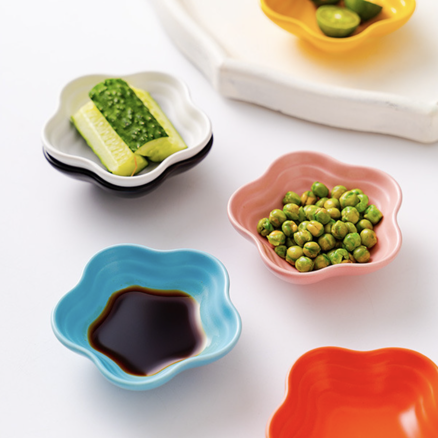 Snow White Floral Dip Bowl Nestasia