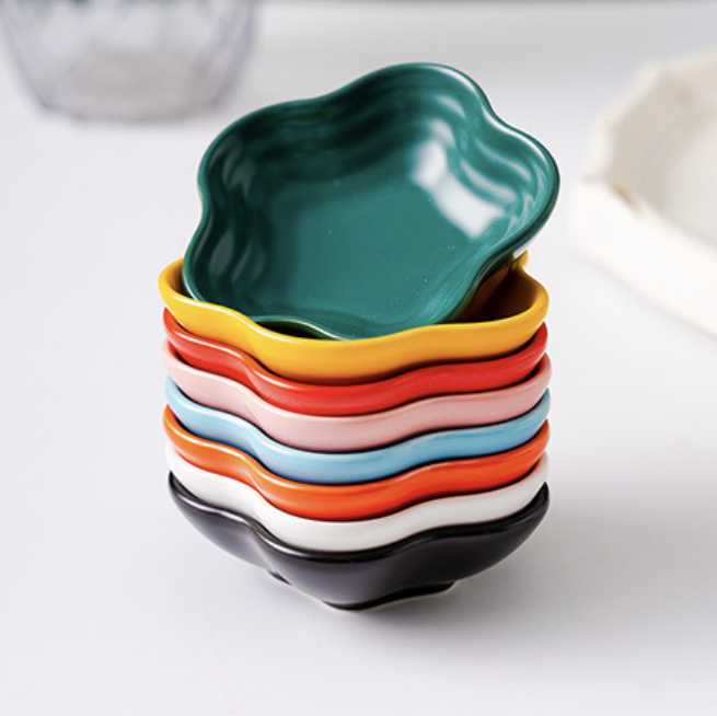 Snow White Floral Dip Bowl Nestasia