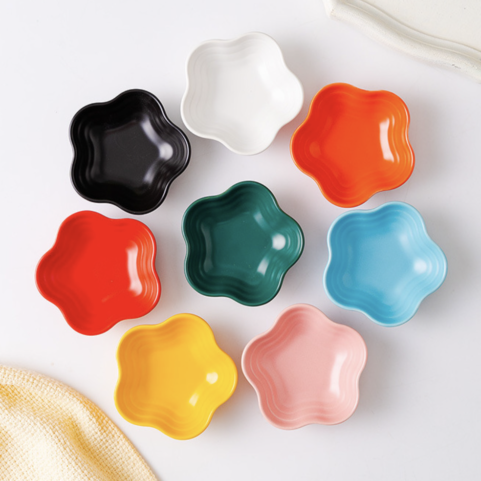 Snow White Floral Dip Bowl Nestasia