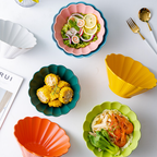 Snow White Fluted Ramen Bowl 600 ml Nestasia