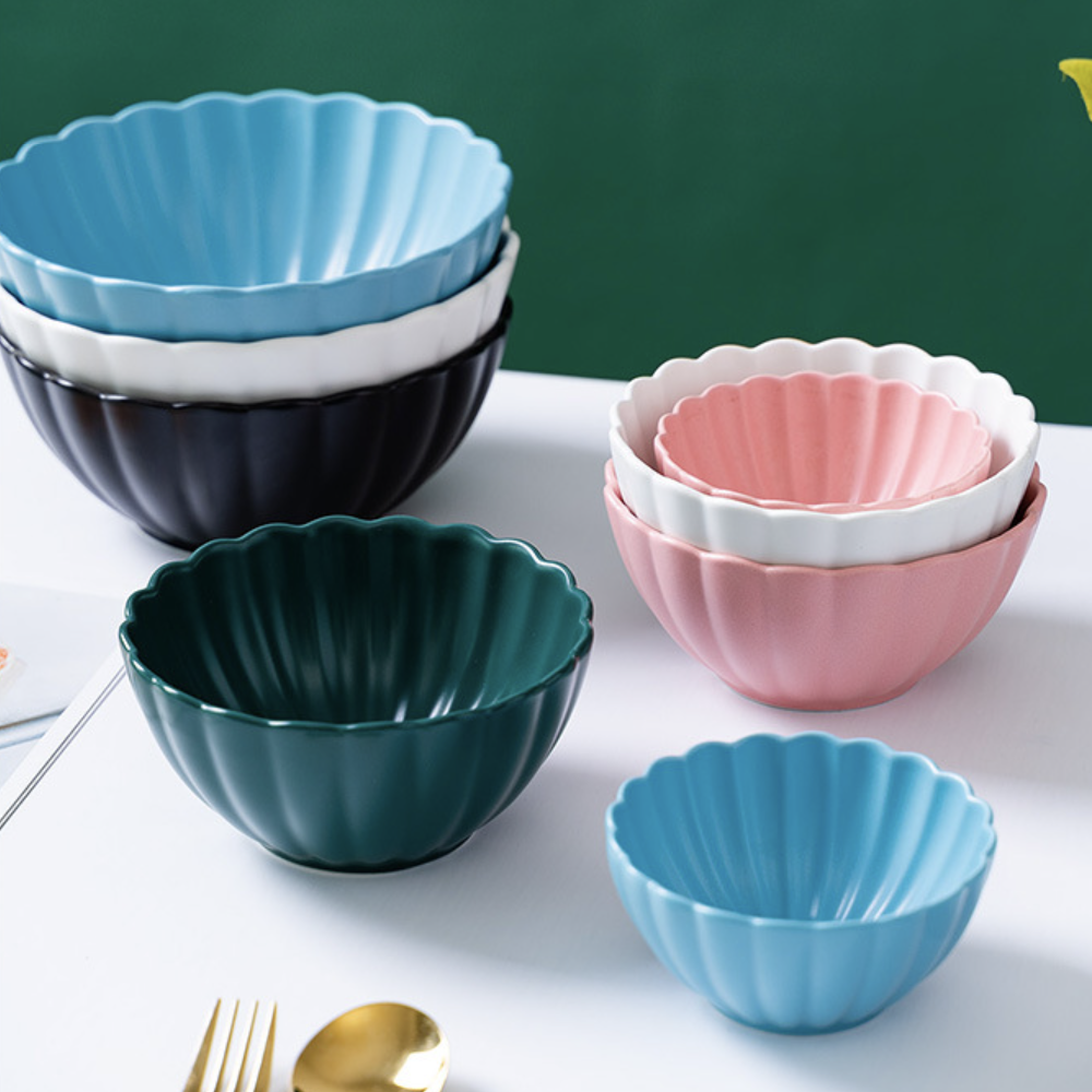 Teal Tantrum Scallop Soup Bowl 250 ml Nestasia
