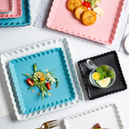 Black Berry Square Snack Dish 6 Inch Nestasia