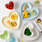 Snow White Heart Snack Plate Nestasia