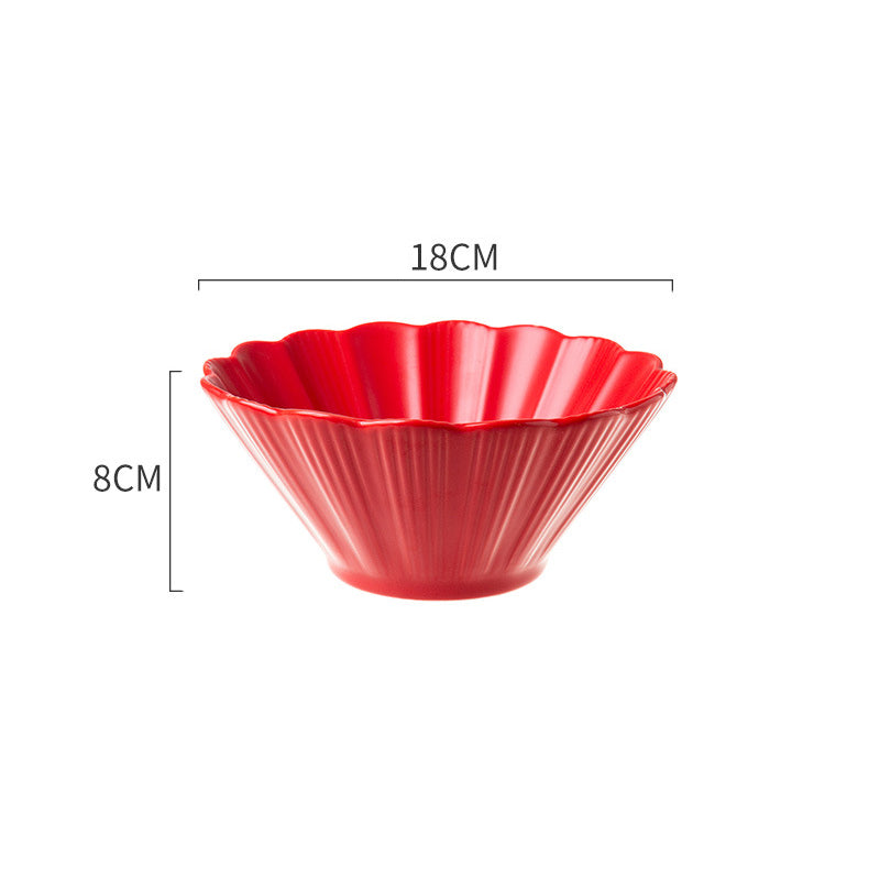 Ruby Red Ramen Bowl 600 ml Nestasia