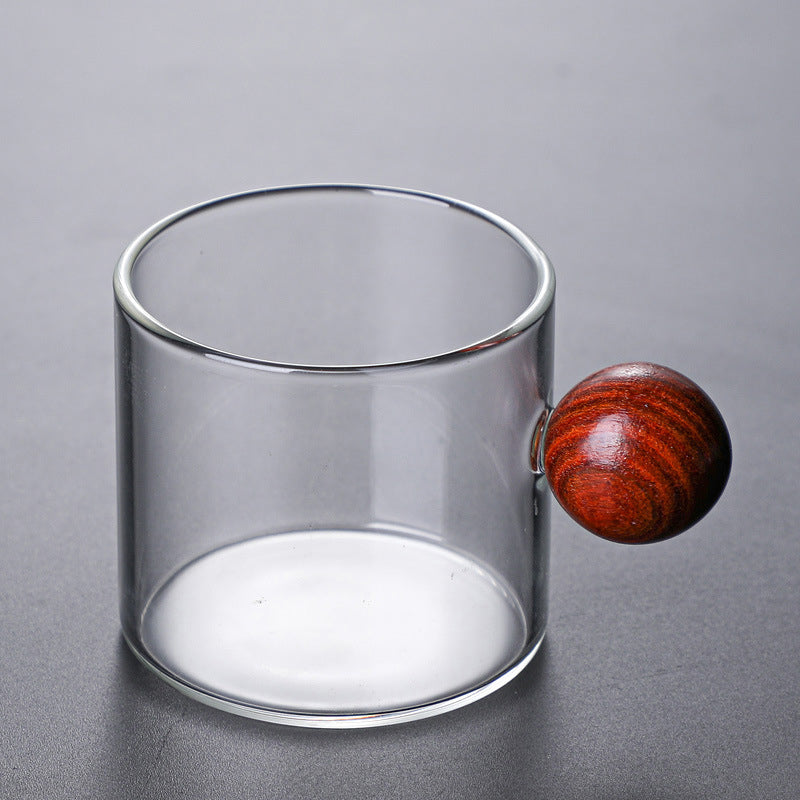 Clear Glass Mug With Knob Handle Small Nestasia