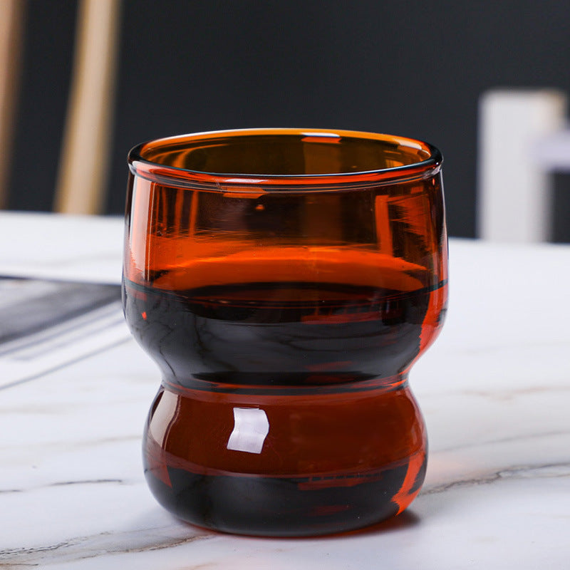 Transparent Borosilicate Glass Tumbler Amber Nestasia