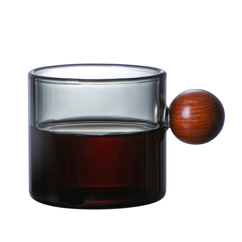 Clear Glass Mug With Knob Handle Small Nestasia