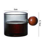 Clear Glass Mug With Knob Handle Small Nestasia