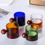 Clear Glass Mug With Knob Handle Small Nestasia