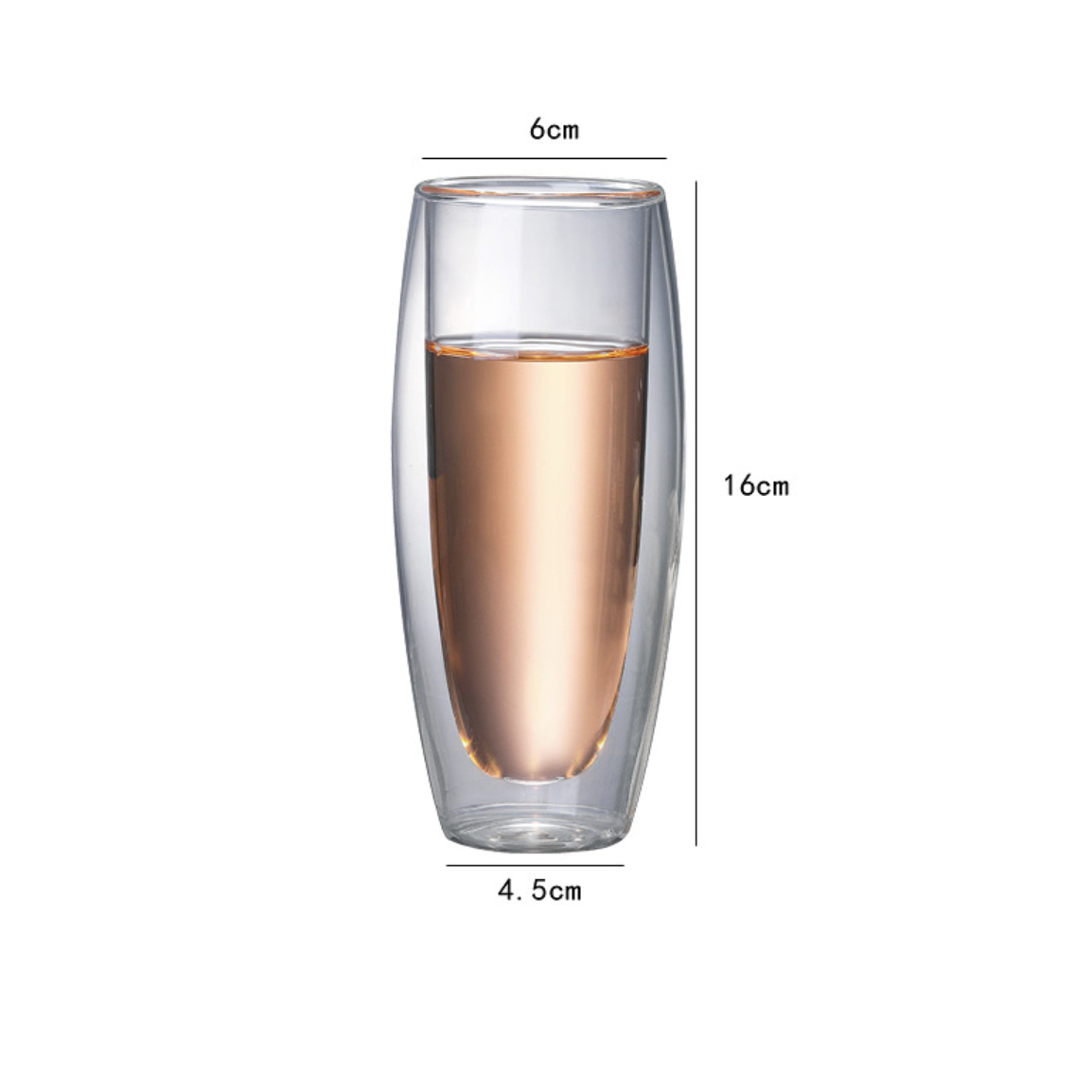 Clear Double Walled Insulated Glass Nestasia