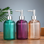 Caramel Amber Glass Dispenser with Nozzle Nestasia