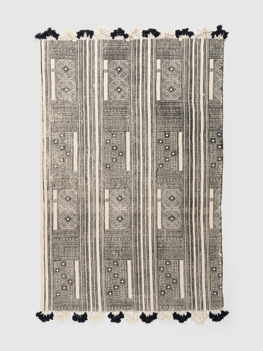 Bela Cotton Printed Rug Contrast Living