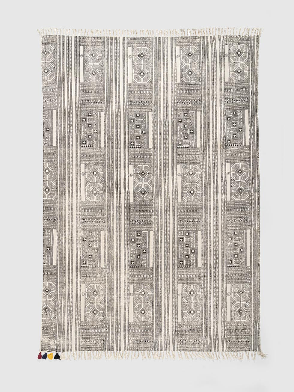 Frost Cotton Printed Rug Contrast Living