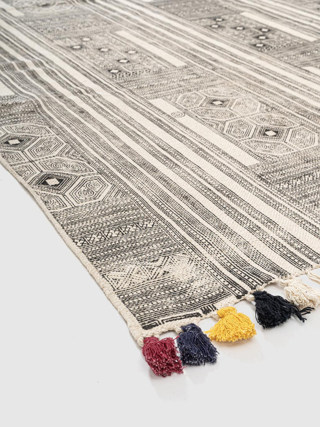 Frost Cotton Printed Rug Contrast Living