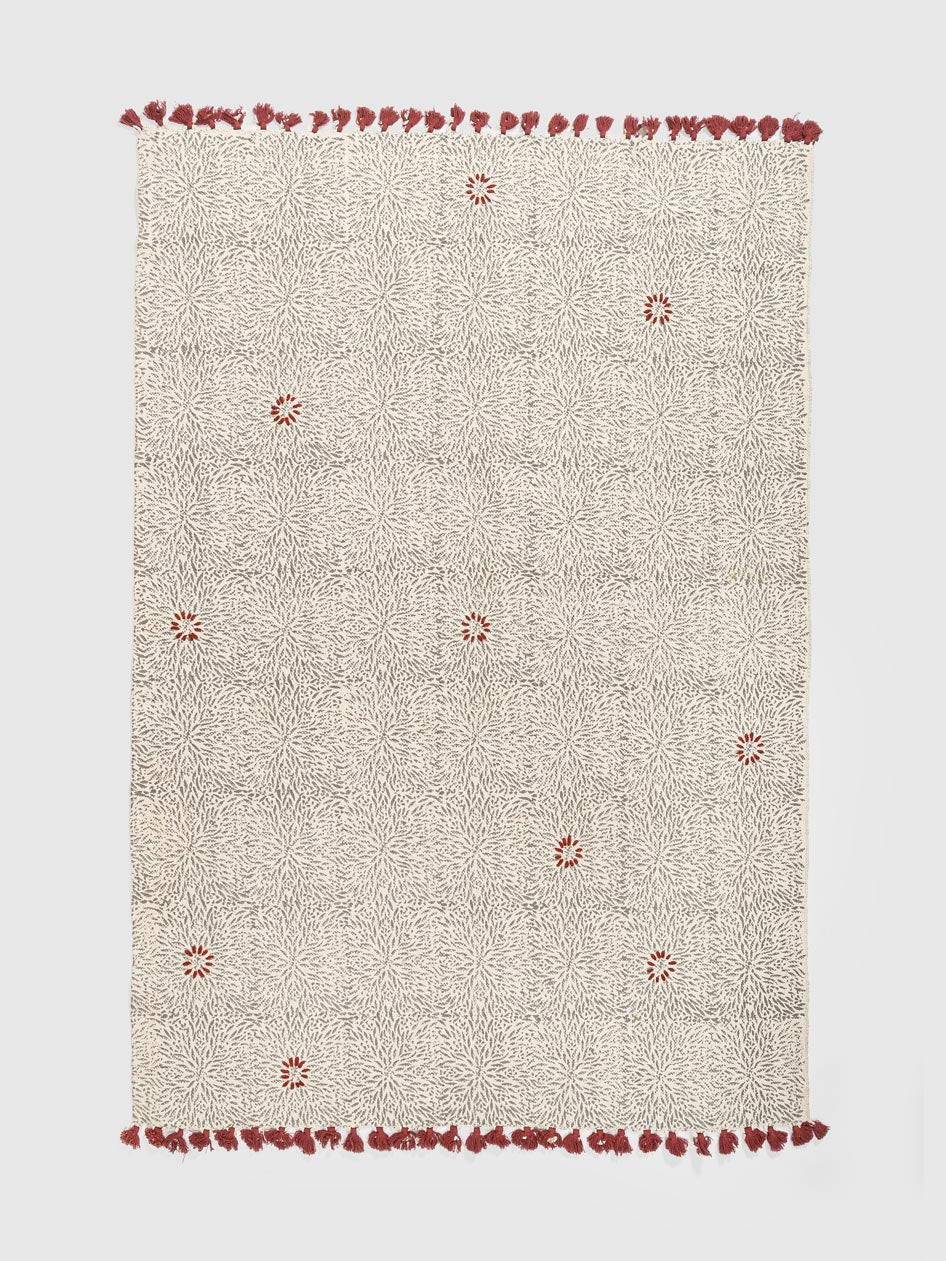 Thistle Cotton Printed Rug Contrast Living