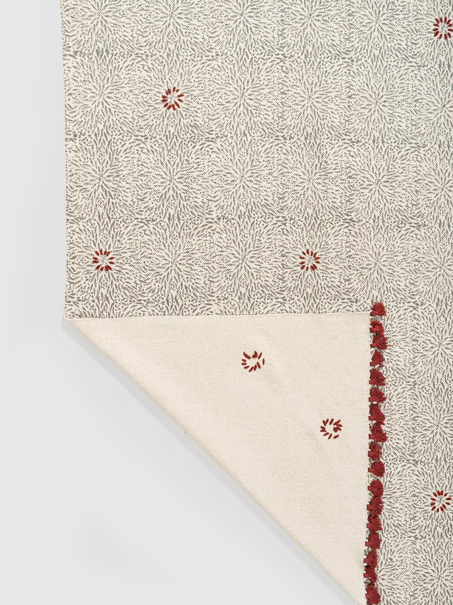 Thistle Cotton Printed Rug Contrast Living