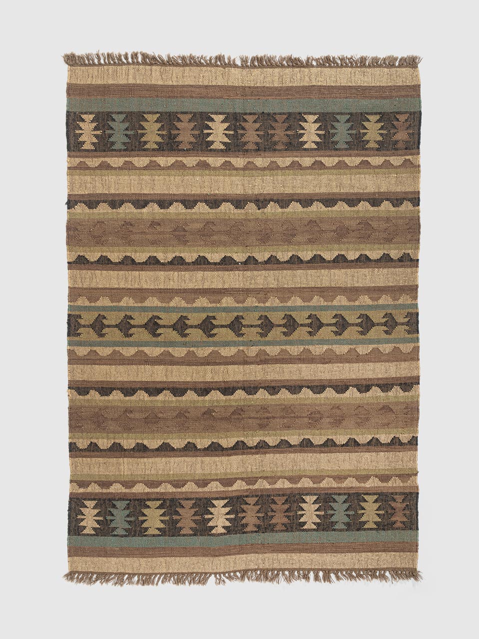 Orem Jute Kilim Rug Contrast Living