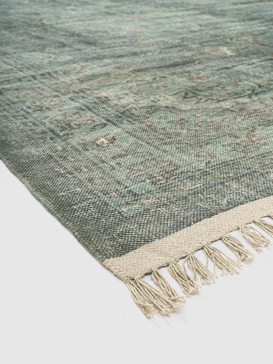 Sento Cotton Printed Rug Contrast Living