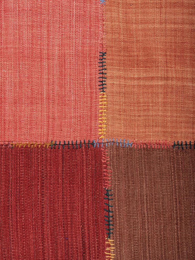 Lior Wool Patch Rug Contrast Living