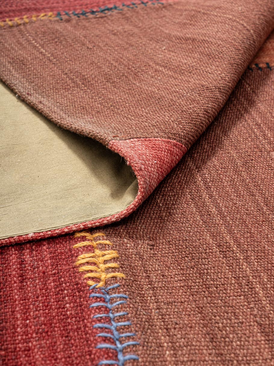 Lior Wool Patch Rug Contrast Living