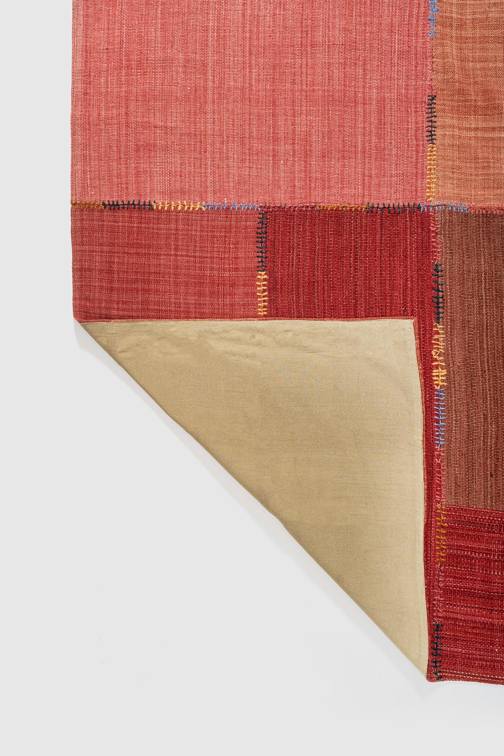 Lior Wool Patch Rug Contrast Living