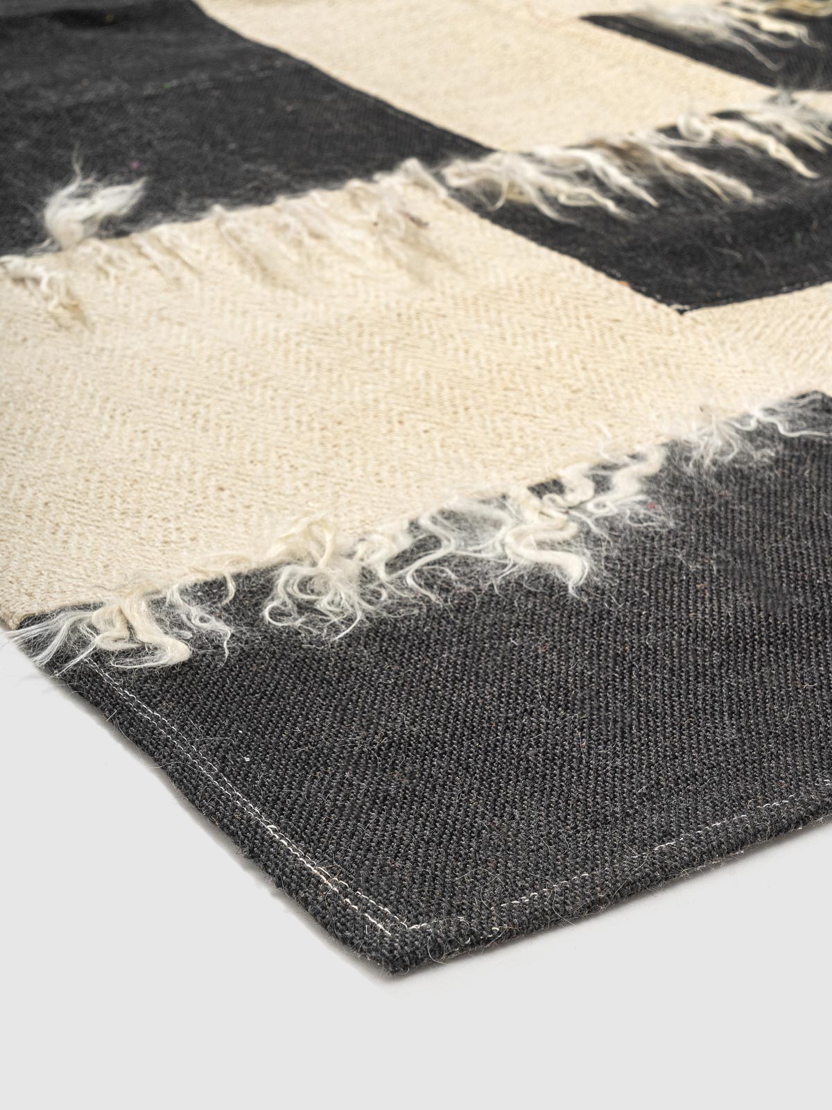 Umbra Wool Patch Rug Contrast Living