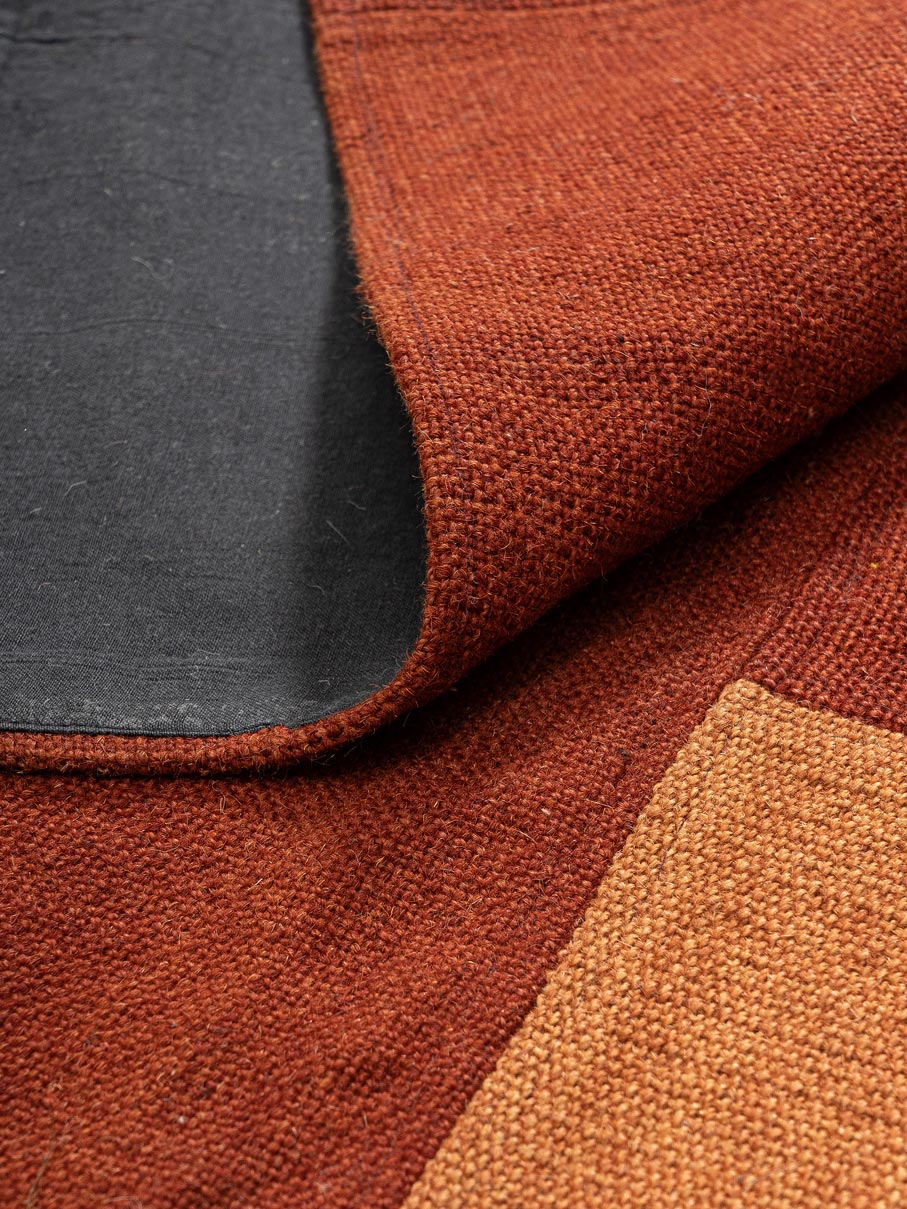 Torus Wool Patch Rug Contrast Living