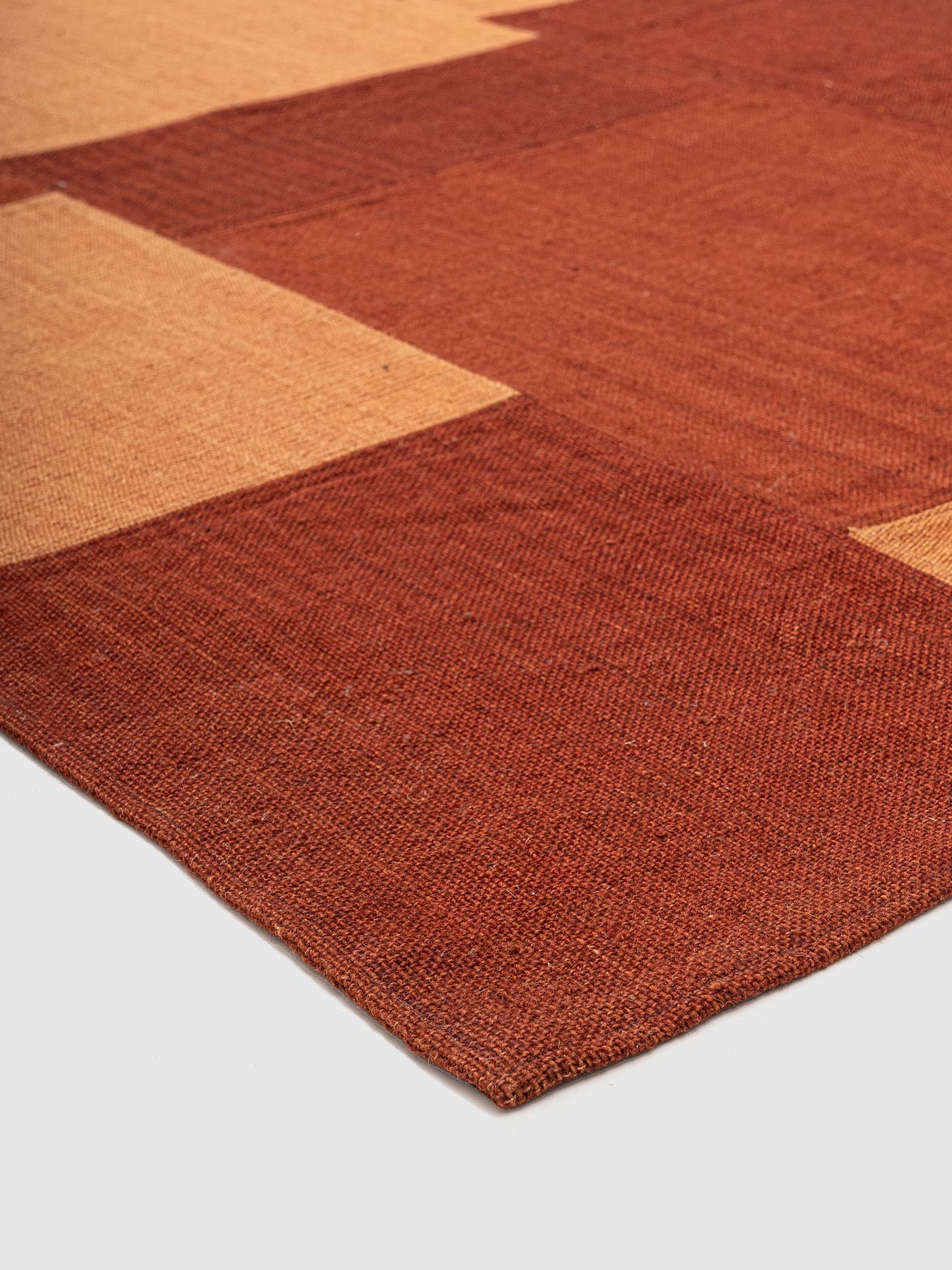 Torus Wool Patch Rug Contrast Living