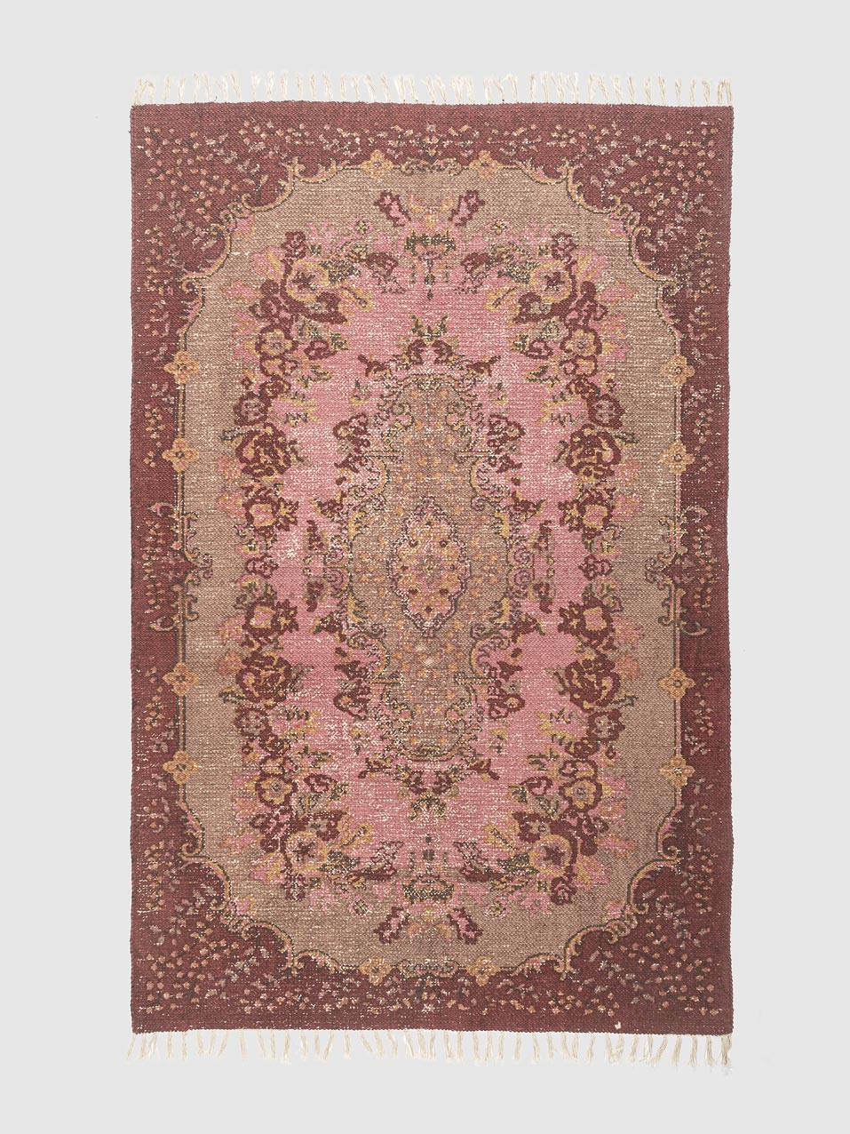 Merrin Cotton Printed Rug Contrast Living