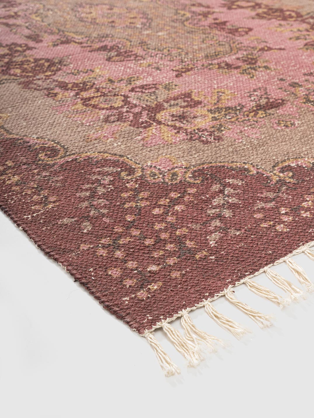 Merrin Cotton Printed Rug Contrast Living