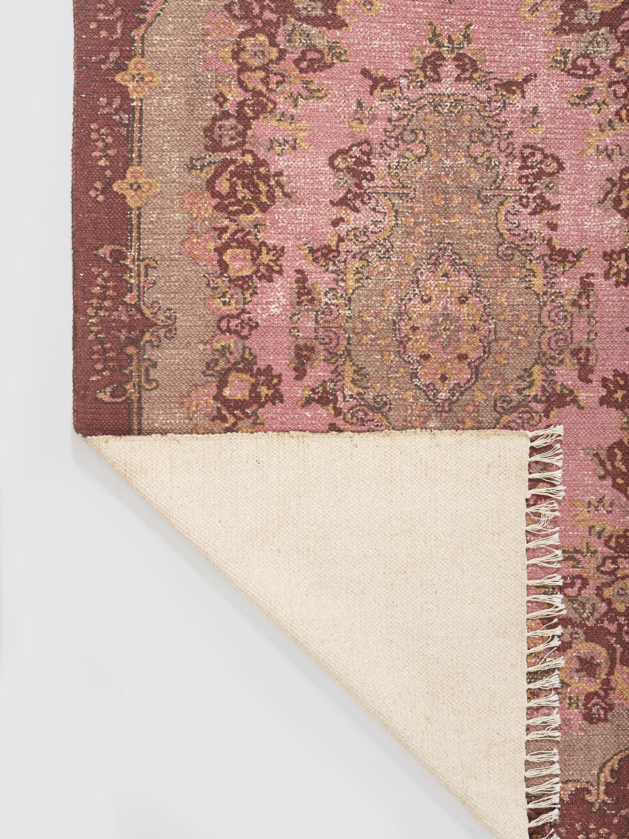 Merrin Cotton Printed Rug Contrast Living