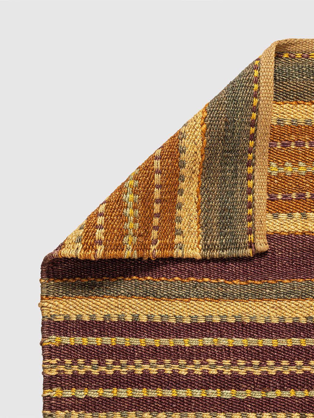 Nippori Jute Sumak Runner Contrast Living