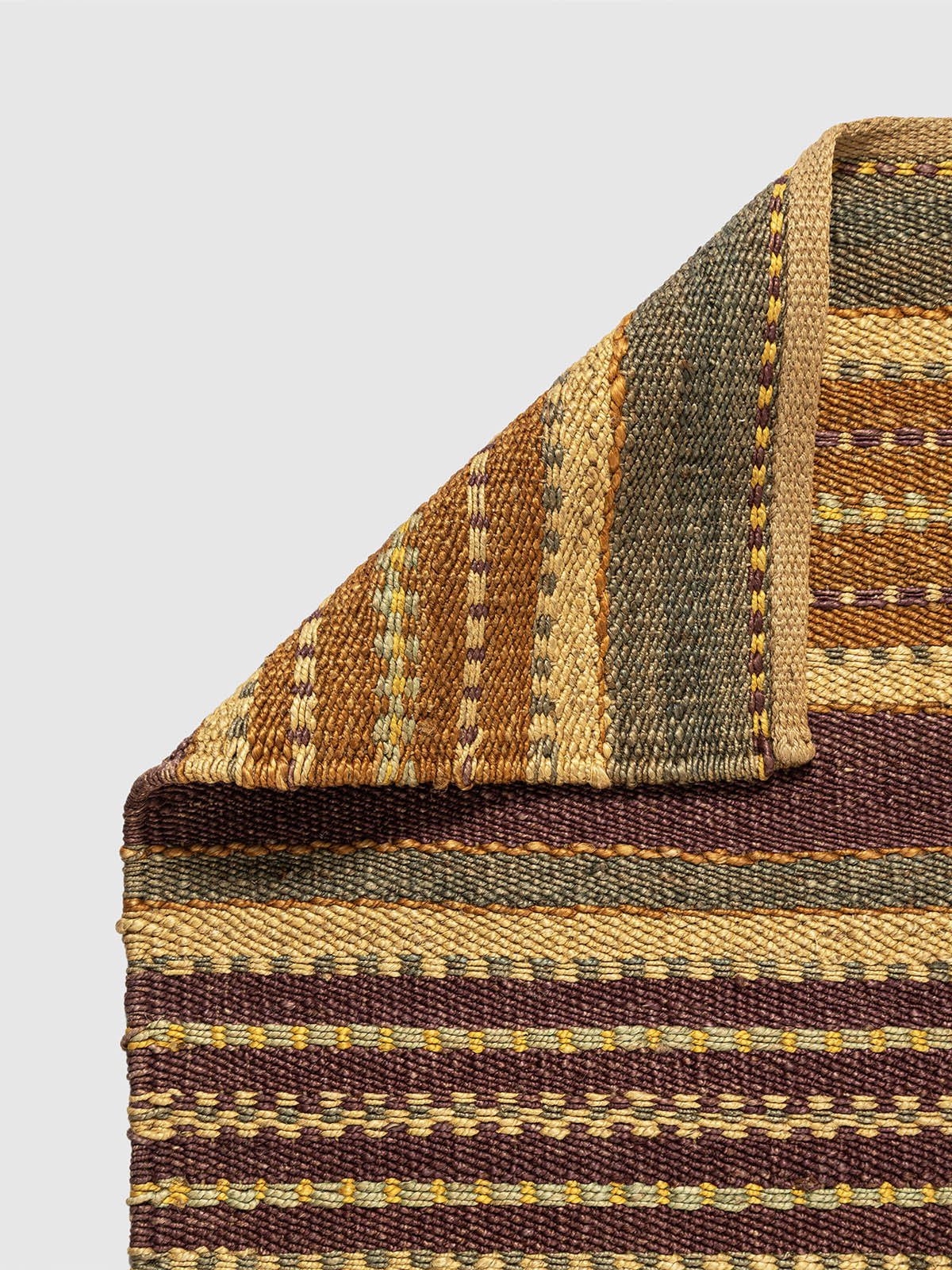 Nippori Jute Sumak Runner Contrast Living