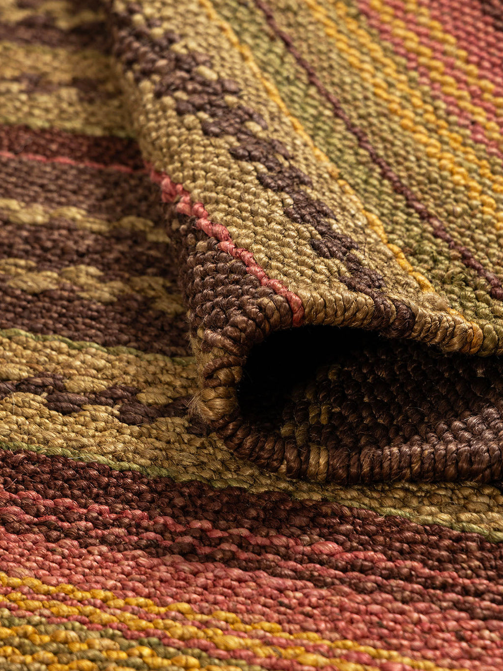 Asagaya Jute Sumak Runner Contrast Living