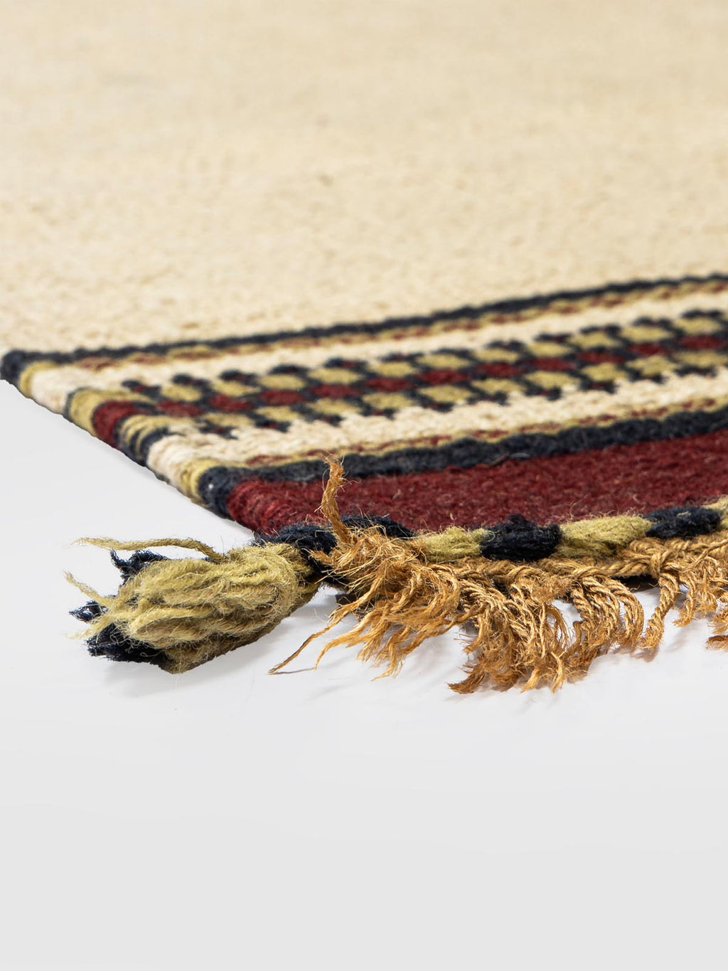 Arquedi Jute Wool Rug Contrast Living