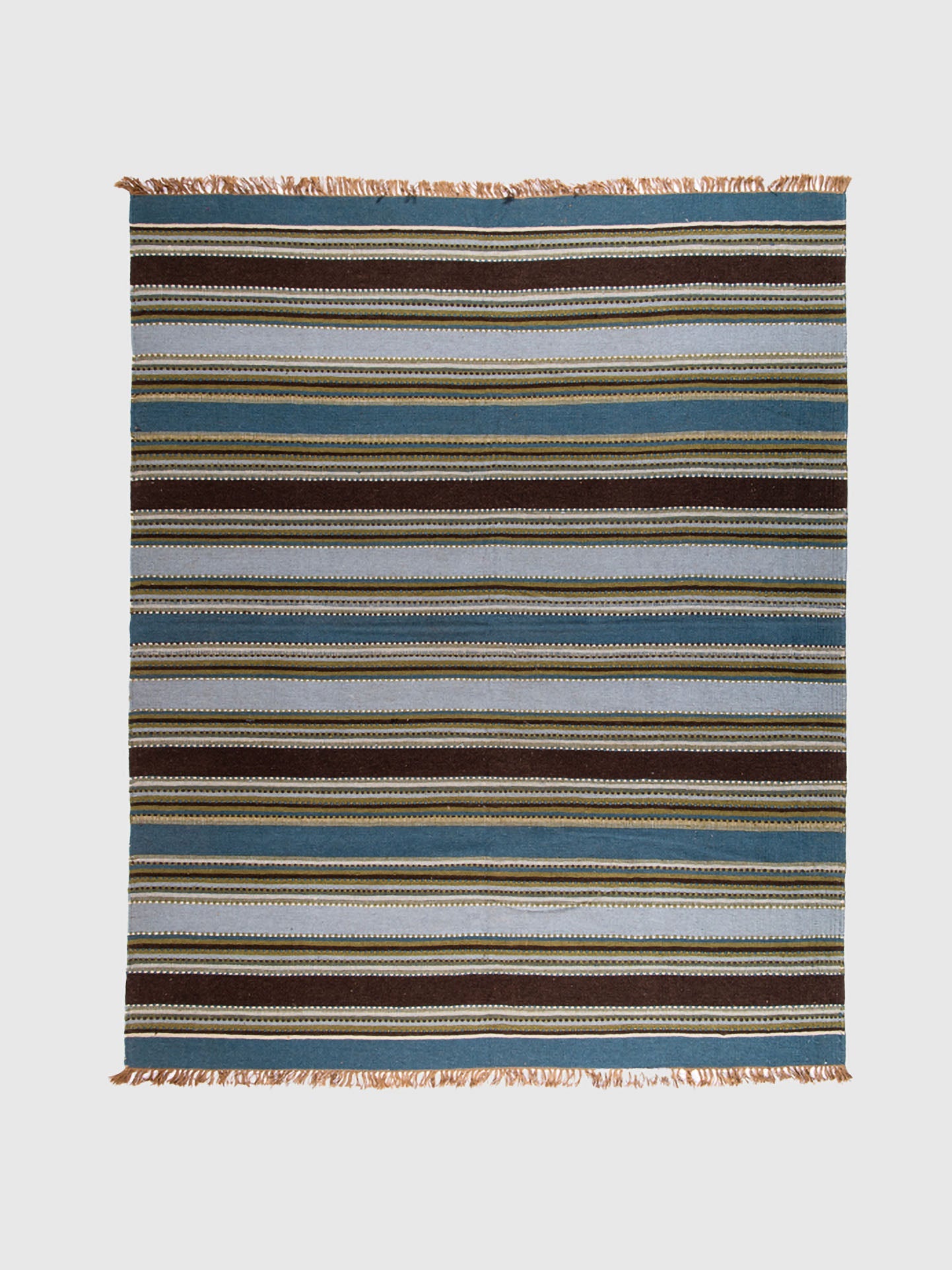 Piccolo Jute Wool Sindhi Rug Contrast Living