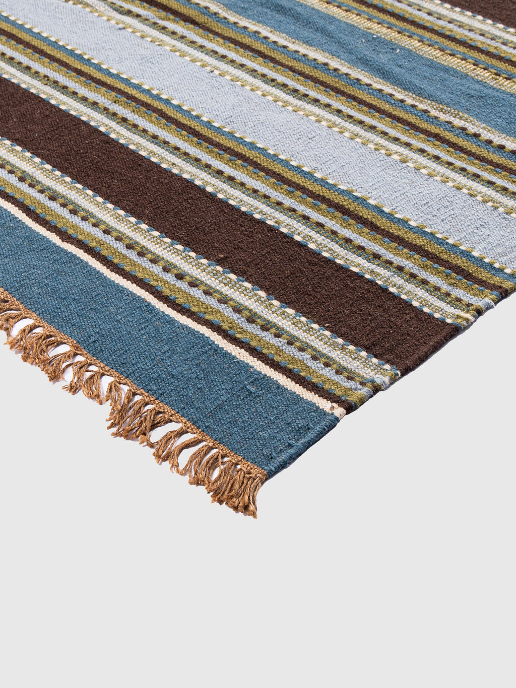 Piccolo Jute Wool Sindhi Rug Contrast Living