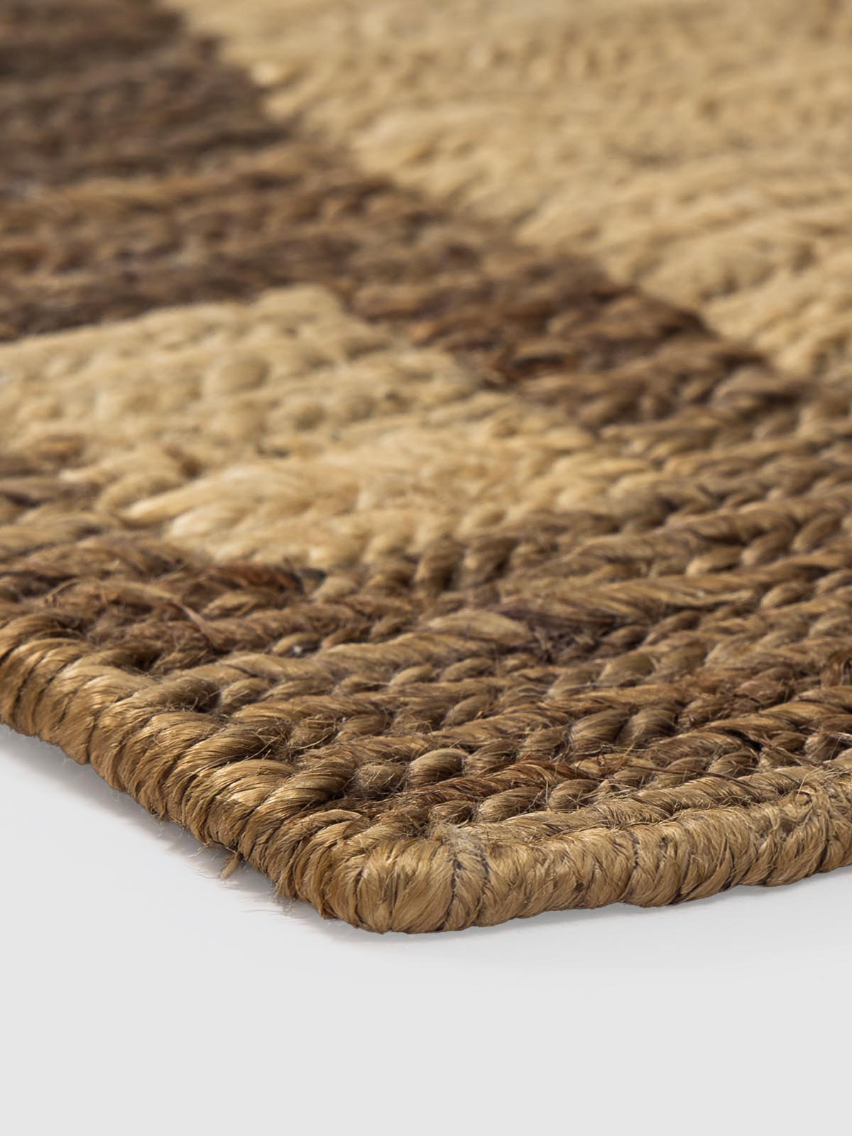 Baheula Jute Wool Floor Mat Contrast Living