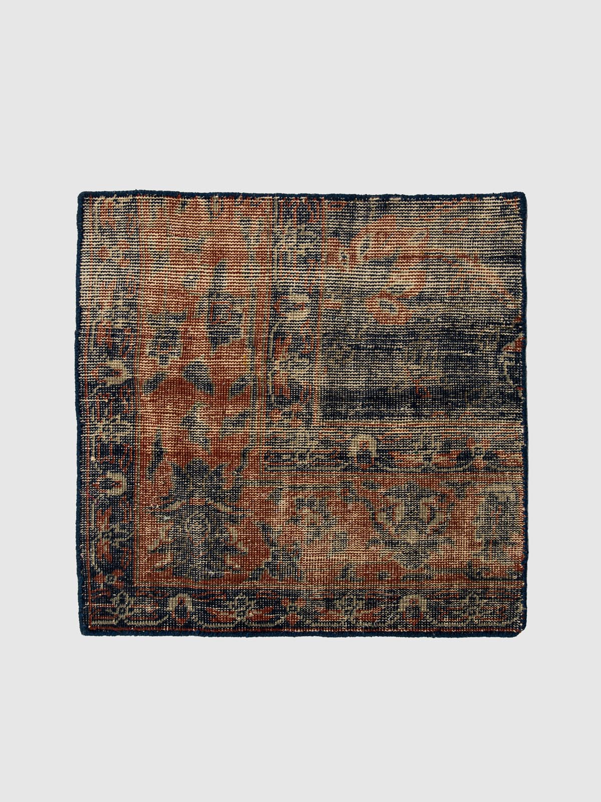 Mandiora Wool Knotted Floor Mat Contrast Living