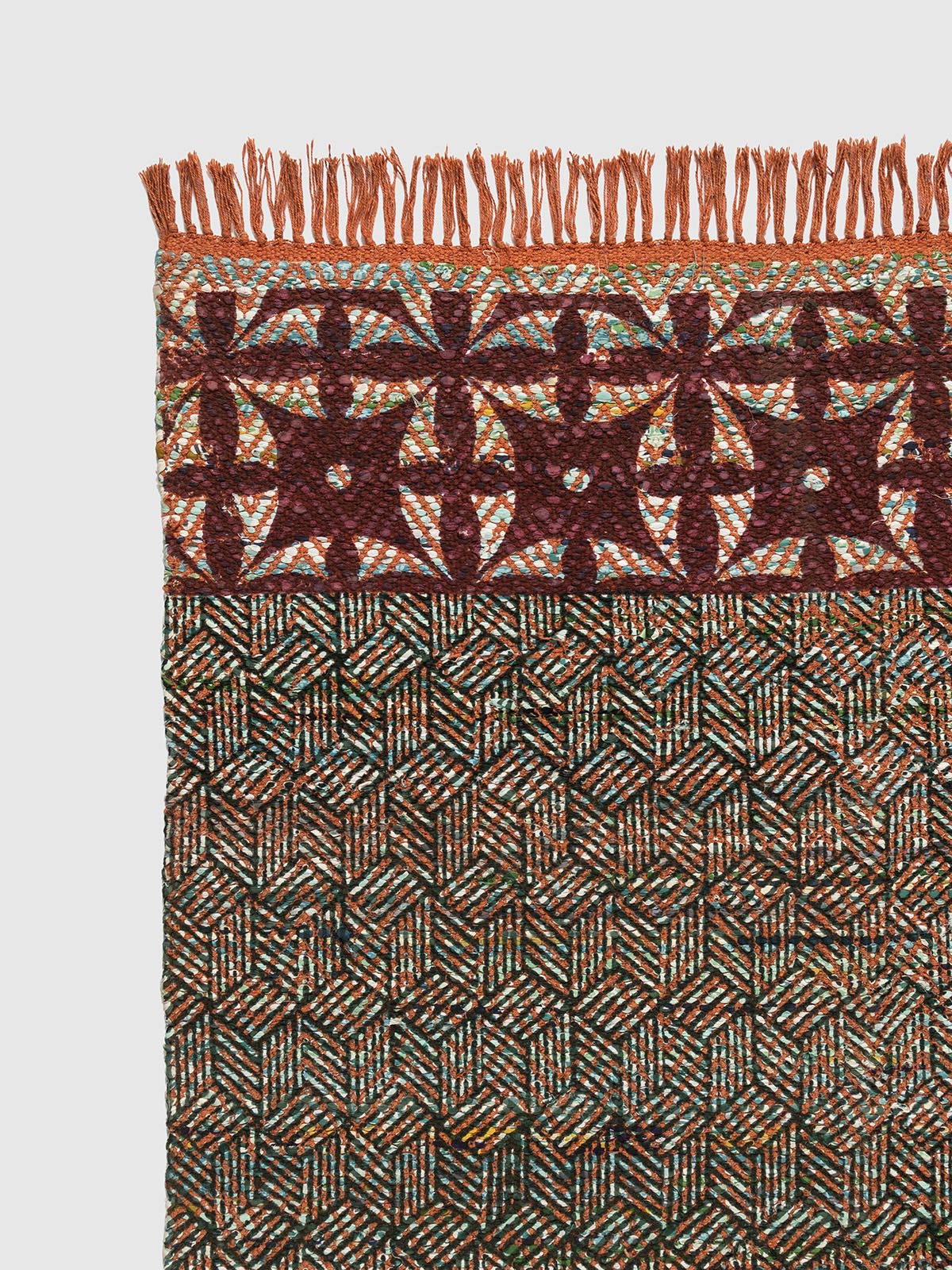 Nerima Cotton Chindi Rug Contrast Living
