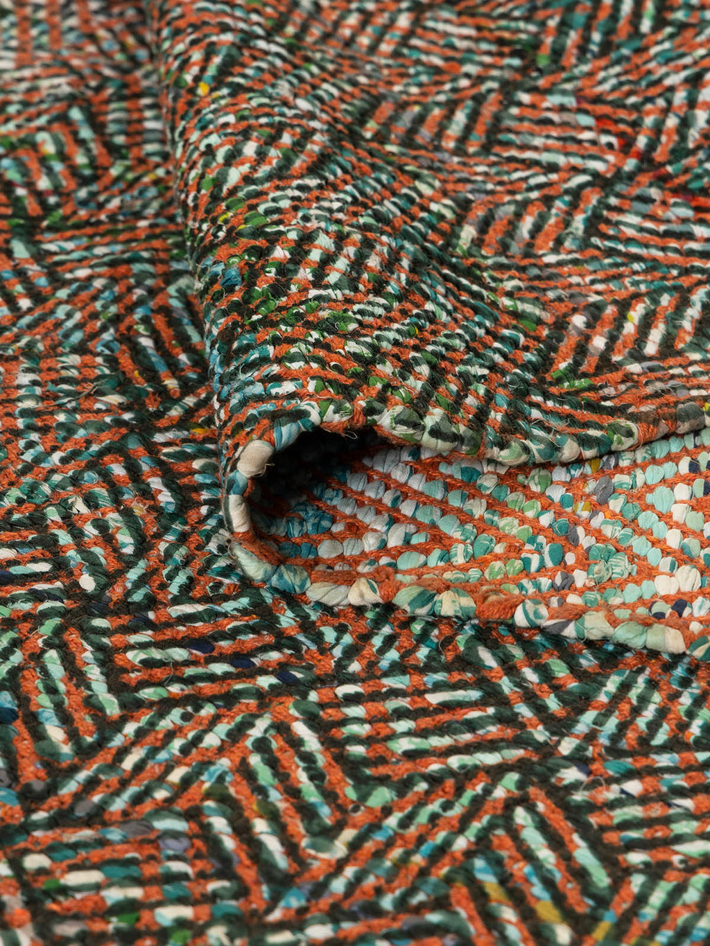 Nerima Cotton Chindi Rug Contrast Living