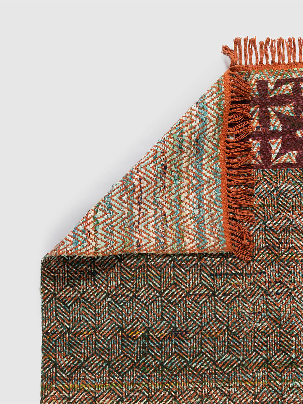 Nerima Cotton Chindi Rug Contrast Living