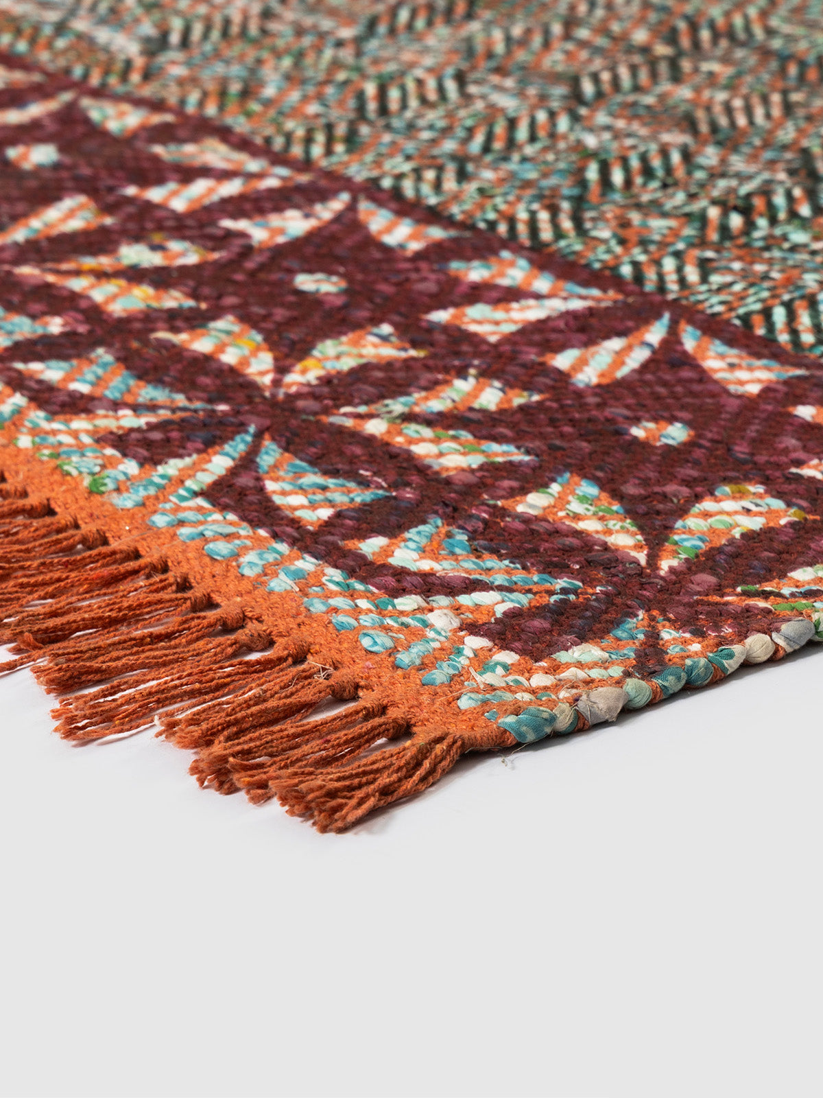Nerima Cotton Chindi Rug Contrast Living
