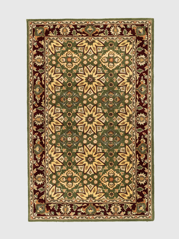 Madhuwan Wool Tufted Carpet Contrast Living