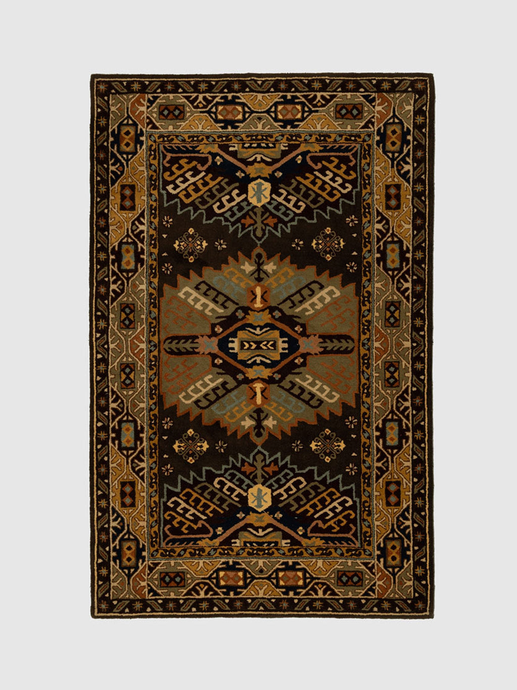 Rolpa Wool Tufted Carpet Contrast Living