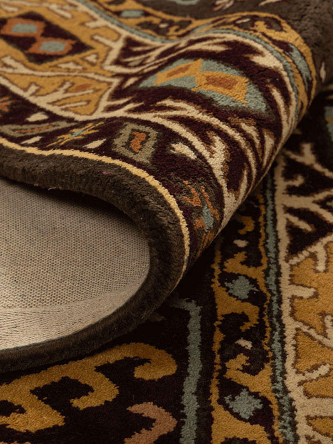 Rolpa Wool Tufted Carpet Contrast Living