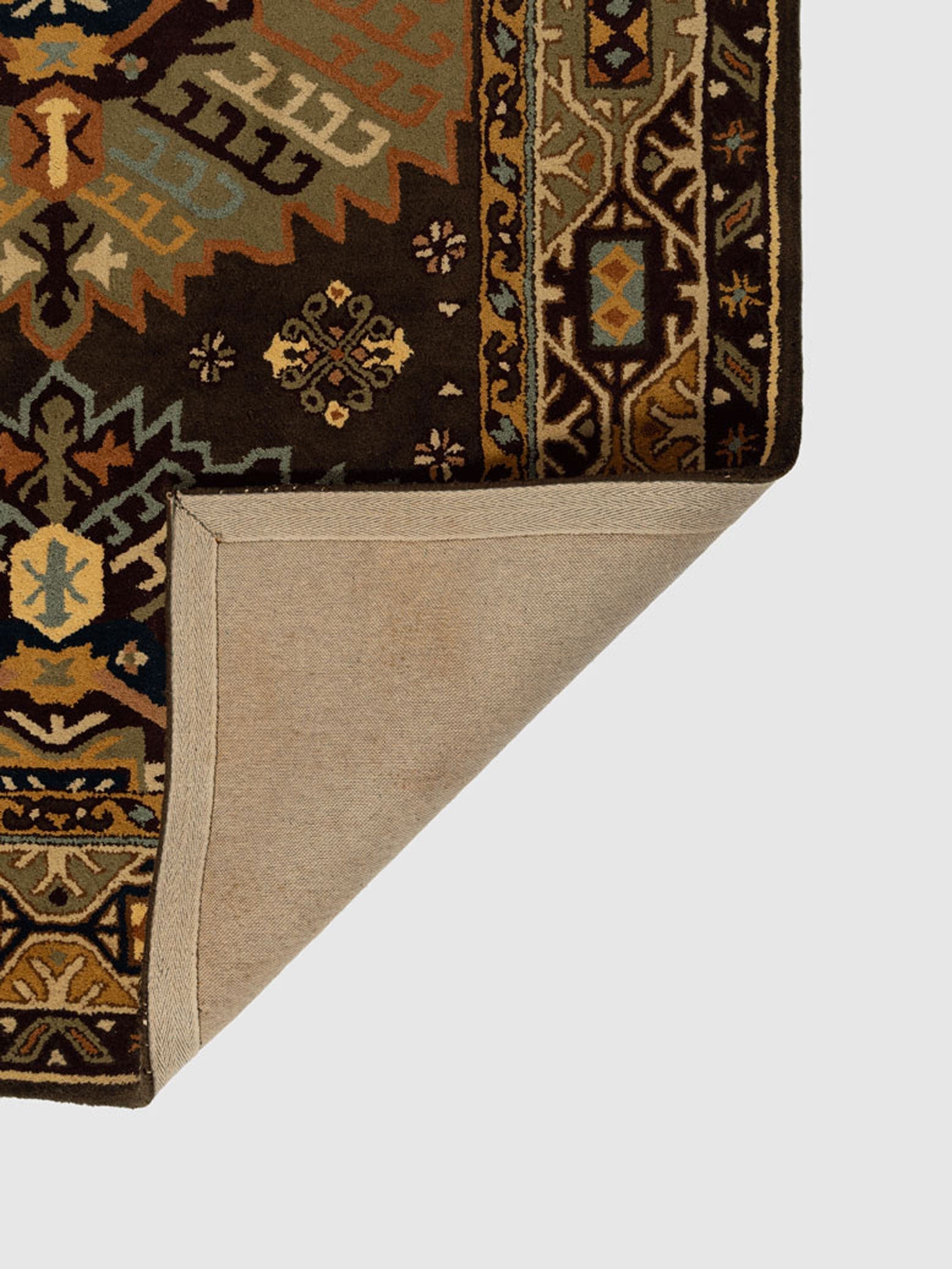 Rolpa Wool Tufted Carpet Contrast Living