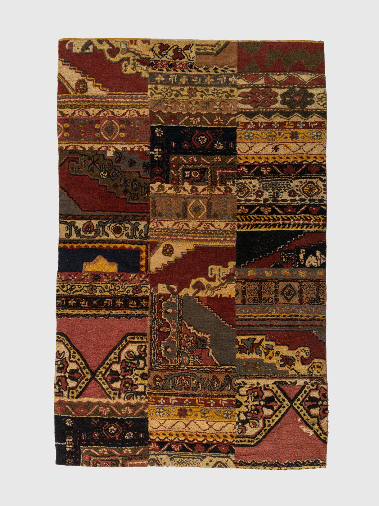 Shiraz Wool Patch Tufted Carpet Contrast Living