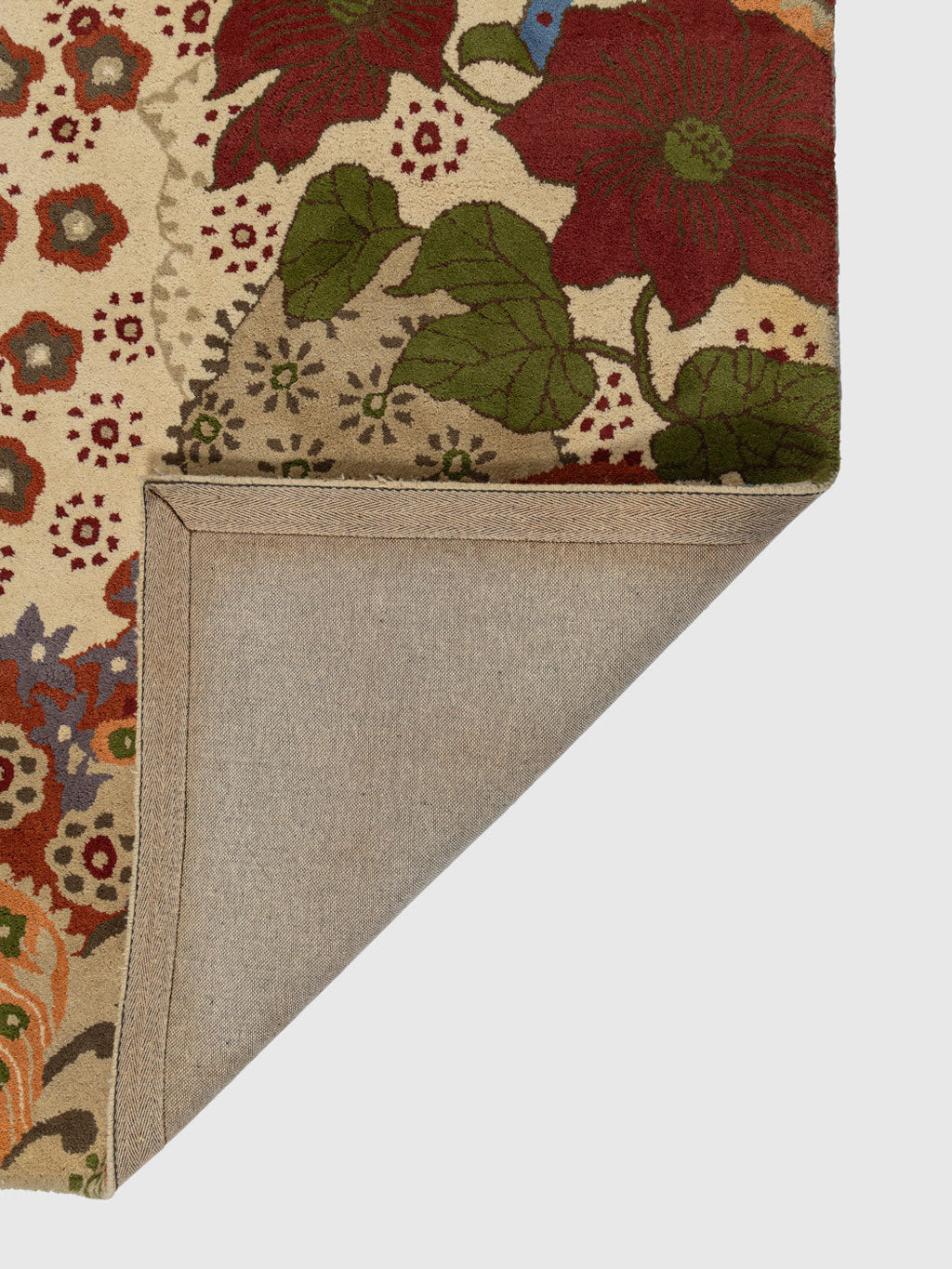 Kerman Wool Patch Tufted Carpet Contrast Living